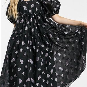 Dream Sister Jane Gilda puff sleeve organza dress